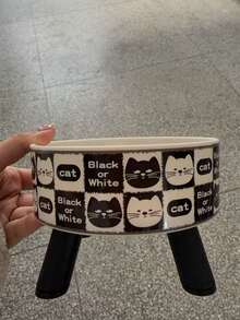 1pc Elevated Pet Bowl, Stainless Steel,Dog/Cat Food & Water Bowl, Neck-Friendly Design - 350ml - View 11