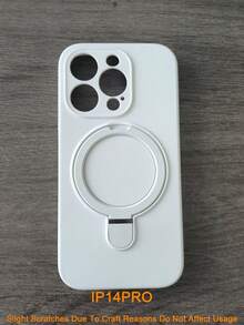 For Magnetic Wireless Charge Soft Silicone Holder Case Compatible With Iphone 16 15 14 13 12 11 Pro Max 16e Soft Cases Magnetic Liquid Silicone Cover - White - View 10