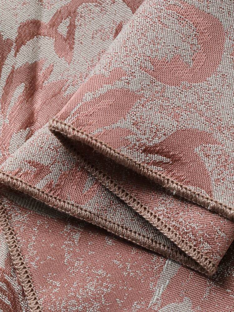 Women's V-Neck Velvet Color Block Cinched Waist Dress, Elegant Waist Decor Maxi Dress Sundress