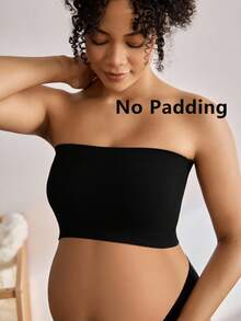 3pcs/Set Women's Seamless Minimalist Solid Color Fashionable & Comfortable High-Quality Maternity Nursing Bras - Multicolor - View 8