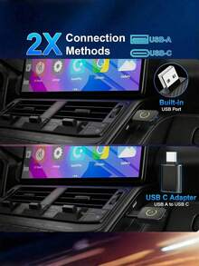 Teckwe Wireless CarPlay Adapter & Android Auto Adapter, Compatible With IPhone/Android Phones, Stable Fast Connection, Convert Factory Wired To Wireless CarPlay For Cars 2016+, No Delay - Nhiều màu - Xem 4