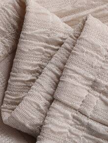 DAZY 2pcs/Set Women's Spaghetti Strap Ruffle Textured Camisole And Casual Pants, Girly Korean Style - Khaki - View 3