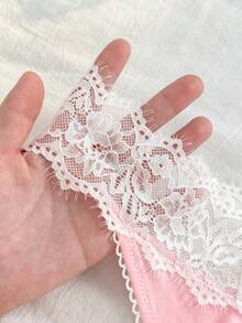 PetitDoll 4件套可爱甜美纯色及樱桃印花蕾丝边女士丁字裤 - 彩色 - 查看 4