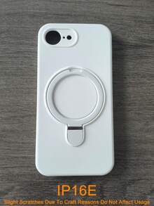 For Magnetic Wireless Charge Soft Silicone Holder Case Compatible With Iphone 16 15 14 13 12 11 Pro Max 16e Soft Cases Magnetic Liquid Silicone Cover - White - View 23