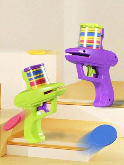 MINKOJA Disc Launcher,Children's Outdoor Indoor Toys,Parent-Child Interactive Gift,Suitable For Boys And Girls Stocking Fillers Boys,Kids Gadgets,Girl Gift,Stocking Fillers,Christmas,Toys For Boys,Toys,Toys For Kids,Kids Toys Gun,Boys' Games,Educational Games,Travel Toys,Summer Beach Toys,Funny Outdoor Games,Mini Stuff, Birthday Gifts