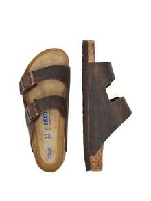 Birkenstock Arizona Women's Flat Sandal Brown 452761 - Oiled Leather Habana - View 3