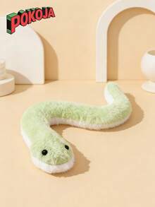 POKOJA LAND - BESTSELLERS 1 件装 - 青色毛绒蛇玩偶，逼真柔软，适合恶作剧、恶搞等场合，是送给孩子、生日、万圣节、圣诞节、家居装饰的理想礼物，也适合春夏使用。 - 彩色 - 查看 5