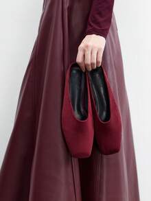 CUCCOO BIZCHIC Giày bệt đa năng thường ngày dành cho nữ - Màu Đỏ Sâu - Xem 5