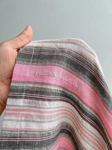 Maweii Quần ống rộng dáng suông thoải mái kẻ sọc dành cho nữ cỡ lớn, thắt eo, kiểu dáng thường ngày. - Nhiều màu - Xem 4