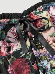 SHEIN MOD Đầm hoa trễ vai thời trang nữ - Nhiều màu - Xem 5