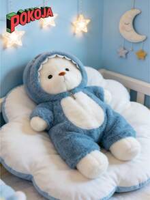 POKOJA LAND - BESTSELLERS 1包可爱换装泰迪熊玩偶，关节可动，可变换姿势，鲨鱼装扮套装，女孩生日派对礼物，圣诞礼物，礼品袋 - 彩色 - 查看 3