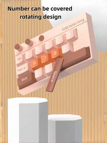 MINKOJA 1件装优雅汽车停车号码牌键盘式滑动盖设计可调节数字夜间可见反光粘性底座汽车配件圣诞节礼物创意驾驶员必备