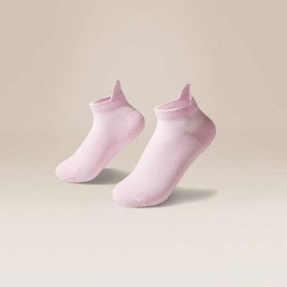 GLOWMODE 3 Pairs Socks Walk A Mile Soft Ventilated Mesh Grip Studio Workout Daily
