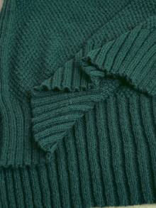 Écloséra 2pcs Solid Color Knitted Sweater And Pants Set, Casual For Autumn/Winter - Dark Green - View 7