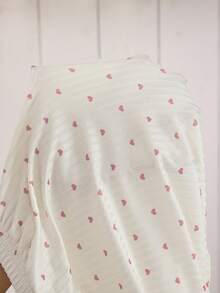Doze Lane 两件套加大码爱心刺绣边饰口袋长袖睡衣套装，春秋季 - 彩色 - 查看 7