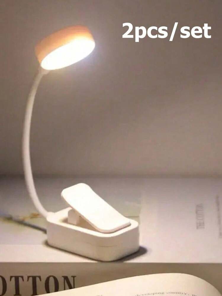 1pc/2pcs Mode Dimmable Book Light With Clip On,3*Aaa Batteries Powered(Excluded),Mini Led Reading Lamp With Warm/White/Cool Light Changeable, Night Book Reading Light,Mini Table Lamp For Reading - Multicolor - View 16