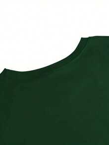 Mujer casual camiseta estampado gráfico california palmeras playa cadenas estoperoles urbano linda tierna cute rayas rayones dibujo letras creativo ajuste regular cuello redondo manga larga primavera verano uso diario comoda fresca ligera - Verde - Ver 3