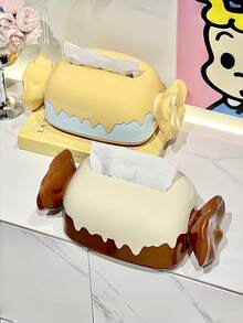 Joivida Dispensador de pañuelos de diseño de caramelo con carga de resorte, decoración de mesa de comedor y sala de estar, estilo escandinavo, artículo esencial para el hogar, relleno de calcetines navideños, ideas de regalo para fiestas - Multicolor - Ver 6