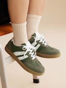 CUCCOO EASI Zapatos casuales versátiles y de moda para mujer - Verde - Ver 1