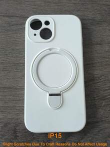 For Magnetic Wireless Charge Soft Silicone Holder Case Compatible With Iphone 16 15 14 13 12 11 Pro Max 16e Soft Cases Magnetic Liquid Silicone Cover - White - View 13