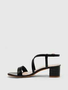 CUCCOO BIZCHIC Sandalias de tacón versátiles y de moda para el uso diario - Negro - Ver 10
