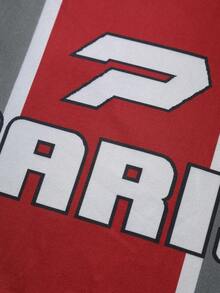 Manfinity Campus Court Herren Rundhals Kurzarm Kontrast Farbe Lässig Sommer vielseitiges T-Shirt, Herren Retro Hemd Paris Hemd Sportjersey - Grau - Übersicht 7