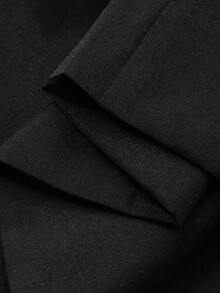 DAZY Pantalones ligeros de unicolor casuales de 2 en 1 transparentes para primavera/verano para mujer - Negro - Ver 3