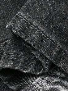 Dazy Plus 大码女式复古宽松筒状牛仔裤，做旧水洗和开衩裤脚设计，休闲街头风，四季皆宜