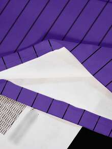 LOONEY TUNES X SHEIN Women's Casual Fashionable Street Cute Cartoon Letter & Stripe Print Short Sleeve T-Shirt, Summer - White - View 4