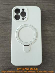 For Magnetic Wireless Charge Soft Silicone Holder Case Compatible With Iphone 16 15 14 13 12 11 Pro Max 16e Soft Cases Magnetic Liquid Silicone Cover - White - View 8