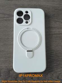 For Magnetic Wireless Charge Soft Silicone Holder Case Compatible With Iphone 16 15 14 13 12 11 Pro Max 16e Soft Cases Magnetic Liquid Silicone Cover - White - View 12