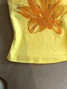 Franclia This Women's Orange 2 In 1 Printed Camisole Is Sexy And Full Of Y2K Style, Suitable For Occasions Such As Islands, Beaches, Vacations, Music Festivals And Parties - Multicolor - View 6