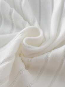 女童打底衫 - 两件套罗纹圆领长袖套头衫 黑白经典修身保暖层 柔软弹力舒适 日常休闲 假日派对 秋冬 2026 必备童装 保暖舒适 - 彩色 - 查看 4