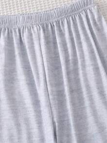 Boys' Casual Video Game Graphic Short Sleeve Top And Pants Pajama Set - Black - View 4