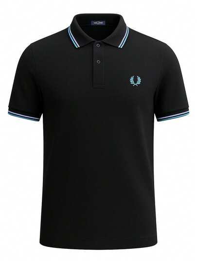 Fred Perry Twin Tipped Men's Polo T-Shirt Black