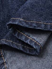 Dazy Kids Toddler Boys' Hooded Washed Vintage Denim Jacket - Blue - View 9