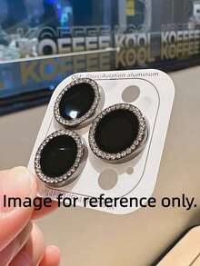 闪亮钻石透明亮片手机壳，带摄像头保护 - 适用于 16、15、14、13 英寸手机的硬质后盖（礼品之选） - 黑色 - 查看 18