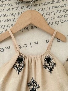 LMoss Kids Bộ áo thun không tay dáng casual mùa hè cho bé gái, chất liệu vintage. - Nhiều màu - Xem 5