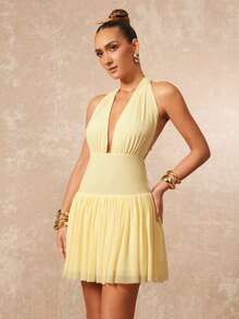 Lumalex 简约新款高端优雅老钱锐舞节服装正式简约老钱奶油黄夏季泳装泳衣泳装度假优雅复活节波西米亚风海滩热门户外丰富层次婚礼季宴会成人礼海滩海边露背飘逸褶皱胸部紧身透视连衣裙女装生日女士连衣裙女士夏季服装女士休闲连衣裙女士夏季服装黄色正式连衣裙黄色礼服黄色婚礼宾客连衣裙黄色伴娘连衣裙爱与柠檬水连衣裙女士夜间外出连衣裙，女士夏季连衣裙，女士蜜月服装。女士婚礼宾客连衣裙。时尚百搭，适合度假、派对、婚礼宾客连衣裙情人节、海岛度假服装、女士婚礼宾客连衣裙、女士太阳连衣裙、优雅派对连衣裙、生日连衣裙宰牲节派对、浪漫情人节约会连衣裙女士优雅、女士优雅春夏连衣裙 - 淡黃色 - 查看 4