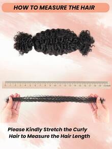 1PC Afro Kinky Bulk Human Hair Extension For Mini Twists Knotless BOHO Braids 3B Curly Braiding Human Hair Natural Black Color - Natural Black - View 5