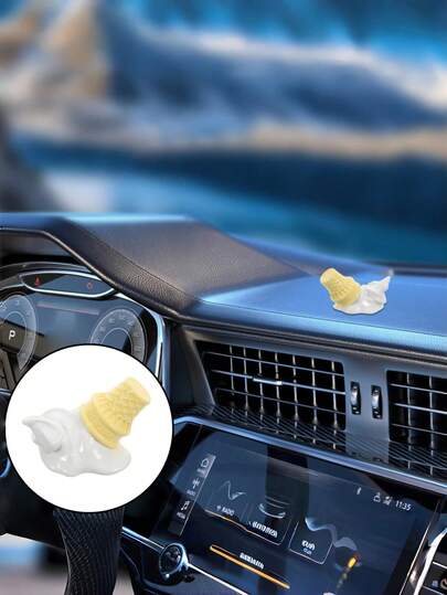 MINKOJA Dropped Ice Cream Car Decoration Exterior Sticker For Auto Motorcycle Vehicle Quirky Accessory Holiday Gift Ideas For Drivers Must Haves