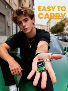 Teckwe Camera móc khóa hình ô tô 2K, camera đeo người cho thể thao/sự kiện, phụ kiện du lịch di động có chức năng quay video, camera đeo được thiết kế hình xe vui nhộn. - Máy chụp hình - Xem 5