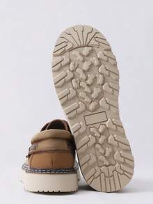 SUMWON 系带休闲船甲板鞋，适合日常穿着 - 棕色 - 查看 6