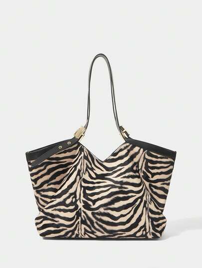 SHECARRY FASHIONABLE VERSATILE CASUAL LARGE CAPACITY WOMEN HANDBAG