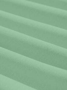 Glissea Women's Letter Print Casual Pullover Crew Neck Sweatshirt, Long Sleeve - Mint Green - View 5