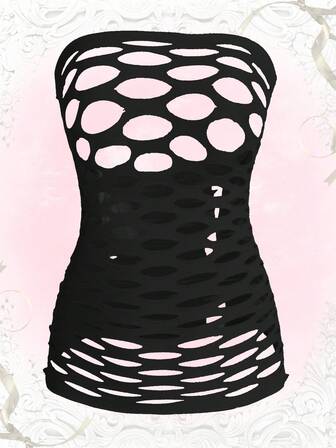 Lingerie sexy grande taille gothique à haute élasticité