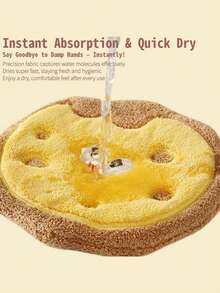 MINKOJA 1pc Hangable Thickened Coral Fleece Hand Towel Baking Themed Design Super Absorbent Fabric Kitchen Bathroom Dual Use Christmas Stocking Fillers Holiday Gift Ideas Cottage Core Aesthetic Must Haves - Multicolor - View 5