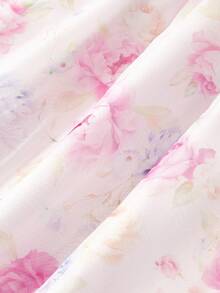 SHEIN MOD 女士印花露肩优雅连衣裙 - 彩色 - 查看 6