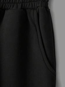 EURMUSE Cotton 2pcs Solid Drawstring Waist Sweatpants - Multicolor - View 8