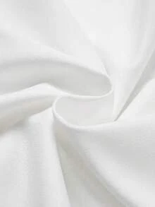 INAWLY 女士字母印花抽绳腰带休闲宽松短裤 - 白色 - 查看 5